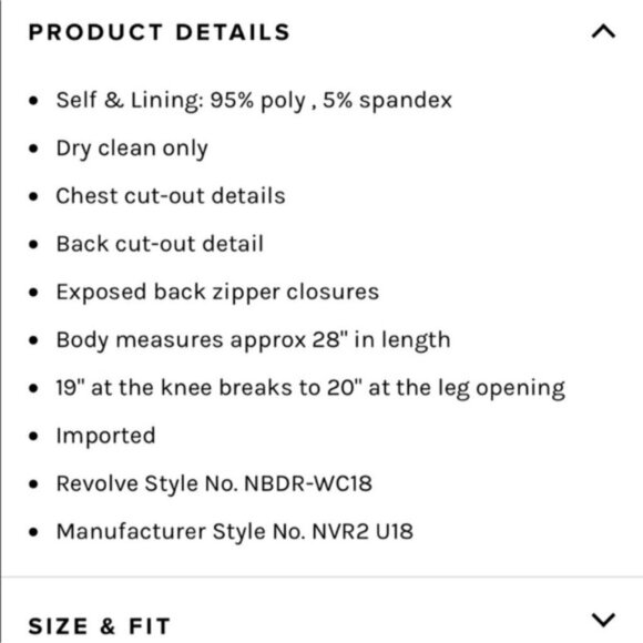 NBD x Naven revolve Ivory Jumpsuit size large cutout wide leg new NWT - Picture 15 of 16